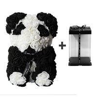 Rose Teddy Bear - Artificial Flowers Gifts-Artificial flower-Golonzo