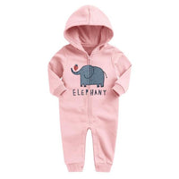Spring Baby Rompers Cotton Tracksuit Long Sleeve with Hoodies-Jumpsuits & Rompers-Golonzo