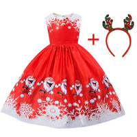 Fancy Girl Christmas Dress-Dresses-Golonzo