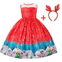 Fancy Girl Christmas Dress-Dresses-Golonzo