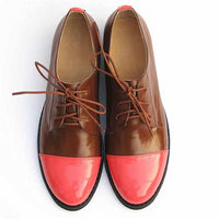 Women Genuine Leather Oxford/Derby/Sandal Shoes-Women Shoes-Golonzo