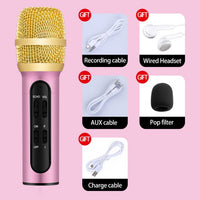 Karaoke Condenser Microphone Sing Recording Live-Karaoke System Accessories-Golonzo