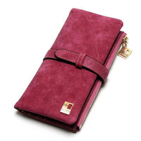 Fashion Women Wallets Drawstring Nubuck Leather-Handbags, Wallets & Cases-Golonzo