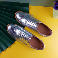 Leather Oxford Shoes Loafers for Women-Shoes-Golonzo