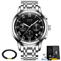 Luxury Watch Mens Quartz Stainless Steel Fashion Chronograph Watch-Watch-Golonzo