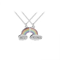 Best Friends Honey Love Couple Pendant Necklace Good Friends Friendship Jewelry Gift-Necklace-Golonzo