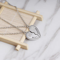 Best Friends Honey Love Couple Pendant Necklace Good Friends Friendship Jewelry Gift-Necklace-Golonzo