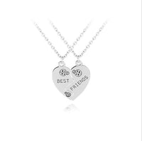 Best Friends Honey Love Couple Pendant Necklace Good Friends Friendship Jewelry Gift-Necklace-Golonzo