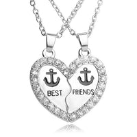Best Friends Honey Love Couple Pendant Necklace Good Friends Friendship Jewelry Gift-Necklace-Golonzo