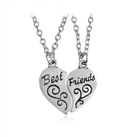 Best Friends Honey Love Couple Pendant Necklace Good Friends Friendship Jewelry Gift-Necklace-Golonzo