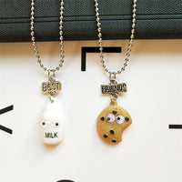 Best Friends Honey Love Couple Pendant Necklace Good Friends Friendship Jewelry Gift-Necklace-Golonzo