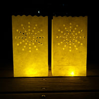 Heart Shaped Tea Light Holder Luminaria Paper Lantern Candle Bag-Camping Lights & Lanterns-Golonzo