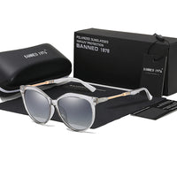 Luxury Women's HD Polarized Round Sunglasses-Sunglasses-Golonzo