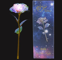Romantic Colorful LED Fairy Rose Artificial Galaxy Rose Flowers-Artificial flower-Golonzo