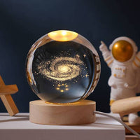 Crystal Ball 3D Laser Engraved Solar System Ball with Touch Switch LED Light-LED Light Bulbs-Golonzo