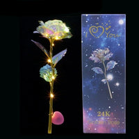 Romantic Colorful LED Fairy Rose Artificial Galaxy Rose Flowers-Artificial flower-Golonzo