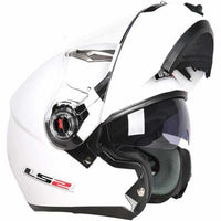 LS2 FF370 Motorcycle Racer Helmet - Flip up Full Face Dual Lens-Motorcycle Helmets-Golonzo
