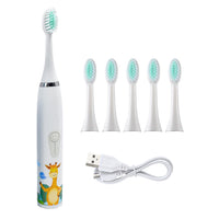 Kids Electric Toothbrush With 5 Brush Heads-Toothbrushes-Golonzo