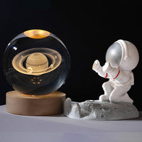 Crystal Ball 3D Laser Engraved Solar System Ball with Touch Switch LED Light-LED Light Bulbs-Golonzo