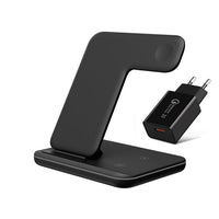 3 in 1 Wireless Charger Stand 15W Qi Fast Charging Dock Station-Wireless Chargers-Golonzo