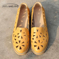Women Genuine Leather Oxford/Derby/Sandal Shoes-Women Shoes-Golonzo