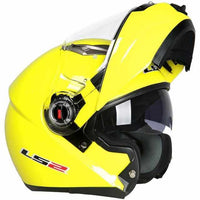 LS2 FF370 Motorcycle Racer Helmet - Flip up Full Face Dual Lens-Motorcycle Helmets-Golonzo