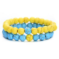 2Pcs/Set Couples Distance Classic Natural Stone Bracelet-Bracelets-Golonzo