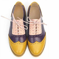 Women Genuine Leather Oxford/Derby/Sandal Shoes-Women Shoes-Golonzo