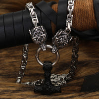Viking Thor Hammer Necklace-Necklaces-Golonzo