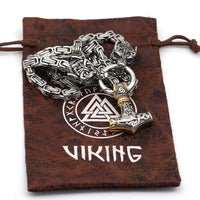 Viking Thor Hammer Necklace-Necklaces-Golonzo