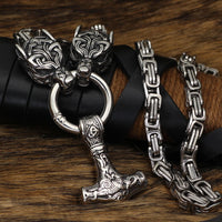 Viking Thor Hammer Necklace-Necklaces-Golonzo