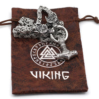 Viking Thor Hammer Necklace-Necklaces-Golonzo